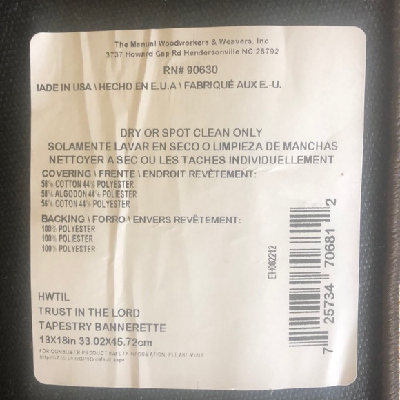 🌟🌟🌟🙏🏻🙏🏻TAPESTRY WALL HANGING.. PROVERBS 3:5❤️❤️❤️ - Picture 5 of 5